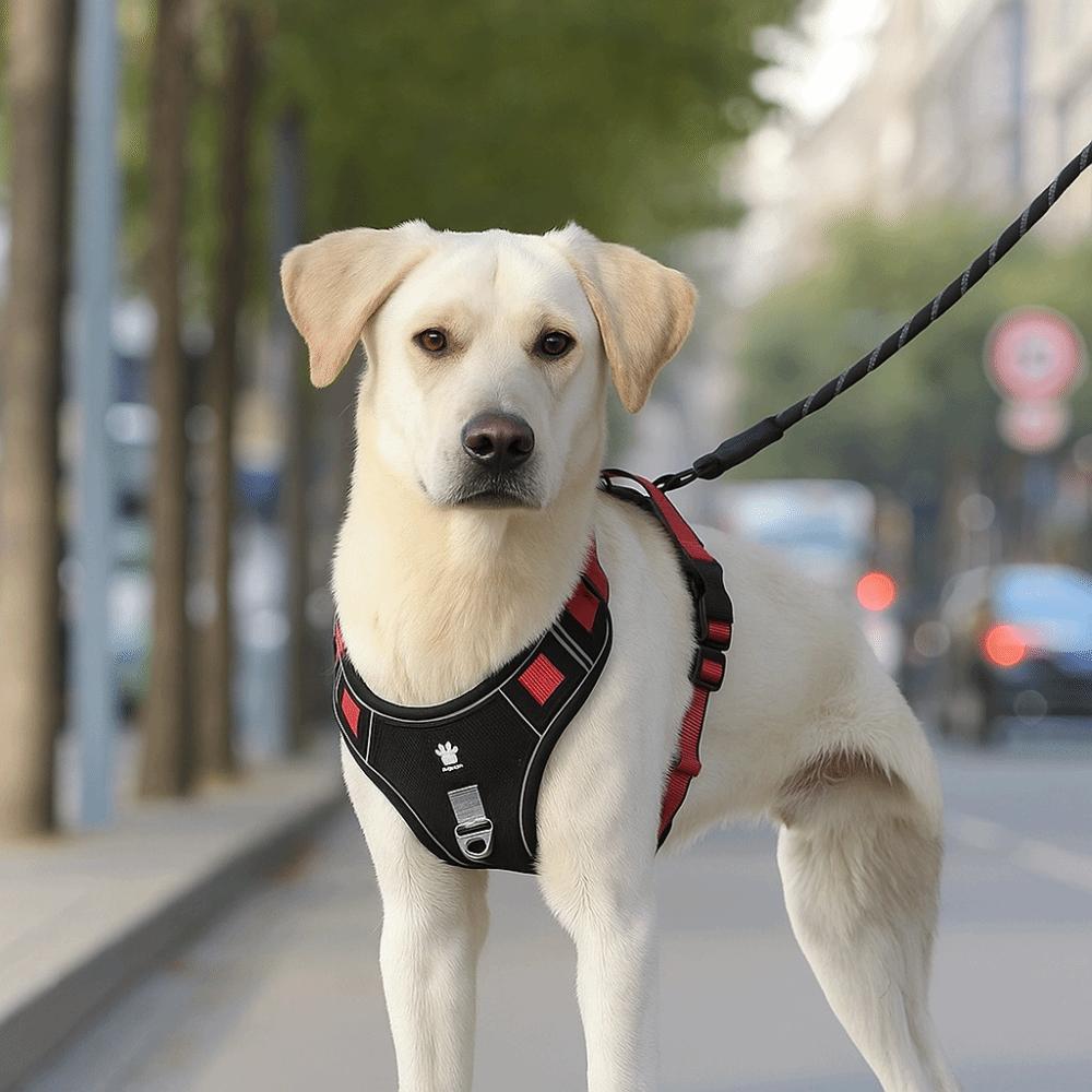 Multi-Point Adjustment Anti-Pull Dog Harness Reflective Dog Leash Dog Chest Strap Daily Walks