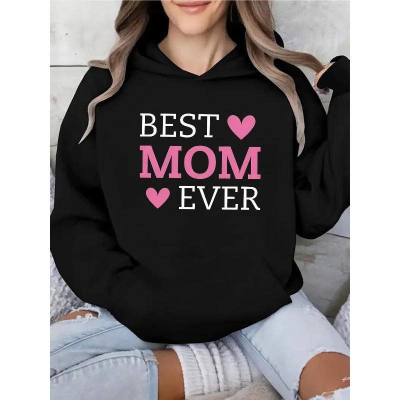 Hooded Sweatshirt Fleece Lined Windproof Elastic Cuff Fall Winter Daily Lounge Top