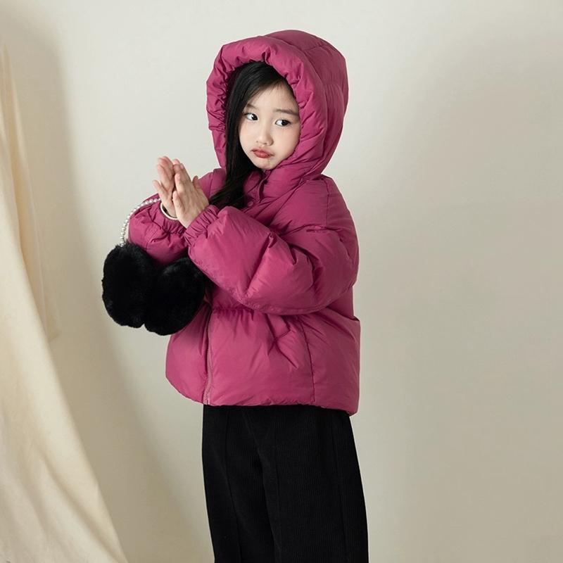 Зимние детские теплые пуховики Осенние детские куртки с хлопковой подкладкой Одежда для мальчиков и девочек Детская верхняя одежда с капюшоном