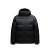 Training Series Solid Color Zipper Hooded Comfortable Breathable Casual Down Jacket Men Outerwear Basic-Black 152517921R-4