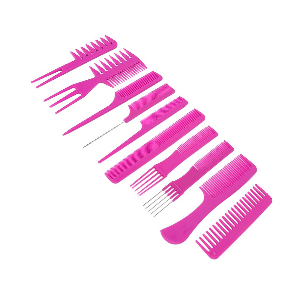 10 шт. Расческа для волос Эргономичная ручка Премиум АБС Стабильная Прочная Широкое применение Стайлинговая расческа для дома Парикмахерский салон