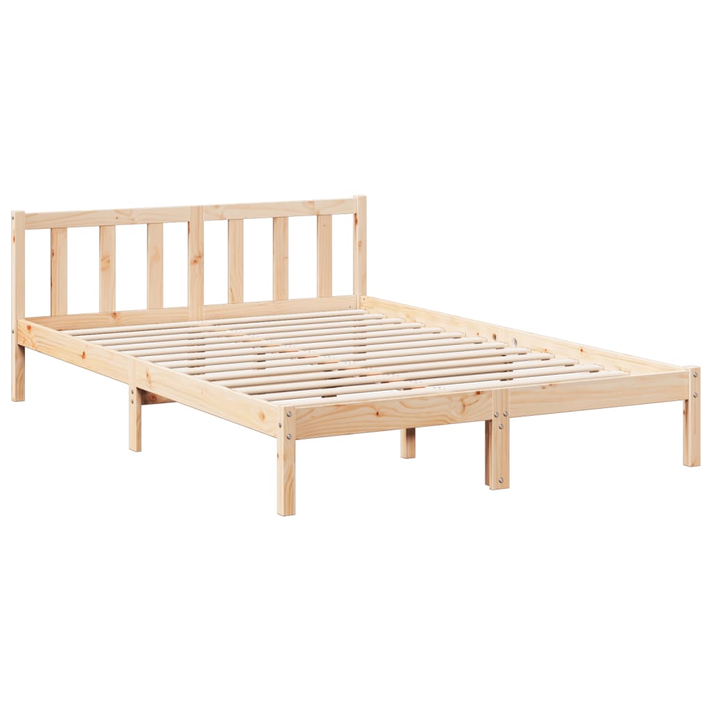 Vidaxl Dłuższe Łóżko Bez Materaca, 160X220 Cm, Lite Drewno Sosnowe