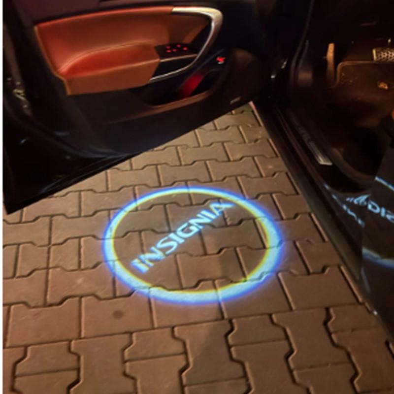 2PCS Car Door Logo Light Led HD Projector Lamp For Opel Insignia A B 2009-2012 2013 2014 2015 2016 2017 2018 Car Goods