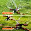 Вращающийся на 360 градусов садовый дождеватель, регулируемый 3-рычажный дождеватель для газона, ирригационная система, для открытого сада