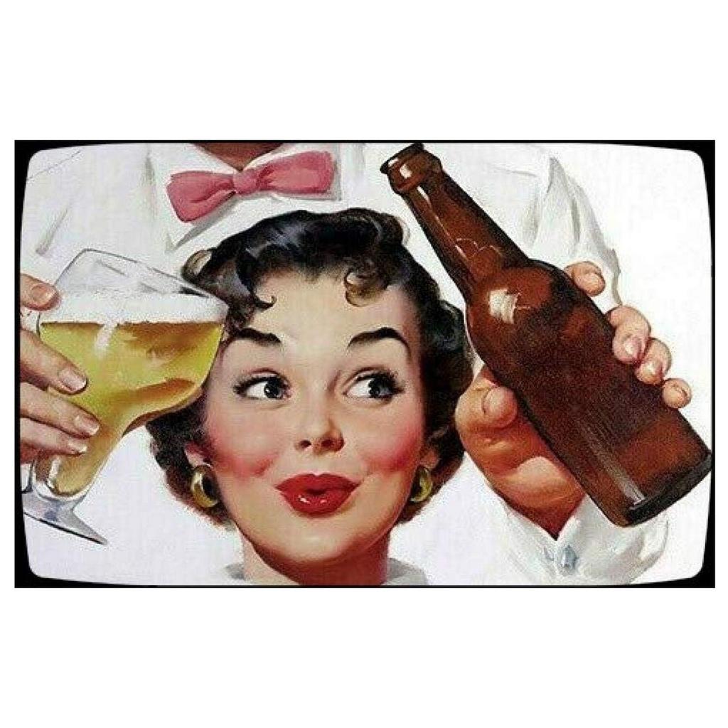 Metal Tin Signs Pinup Girl Beers Wall Decoration Plaque Vintage Art Poster Iron Painting for Man Cave Home Cafe Garden Club Bar