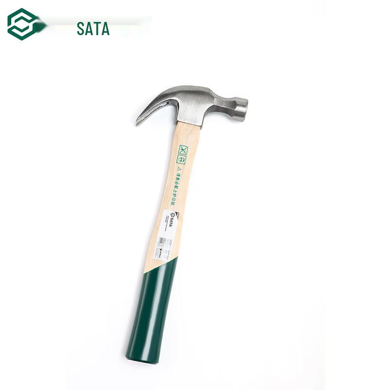 SATA Wooden Handle Claw Hammer