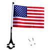 Durable Bicycle Flag Cycling Handlebar USA Banner Safety Sign for Child Scooter Motorcycle Tricycles Decoration
