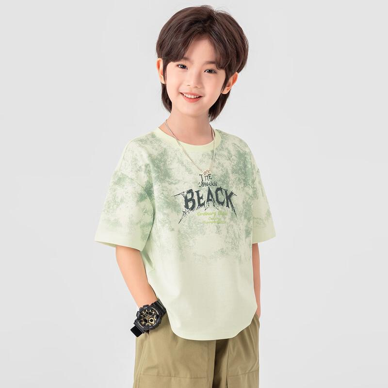 Boys' Gradient Dye Cotton Short Sleeve T-Shirt
