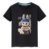 Kawaii Tops Cute labubu футболка для детей мальчик 4-14 лет малышей девочка одежда аниме короткая гордость футболка y2k детская одежда для девочек