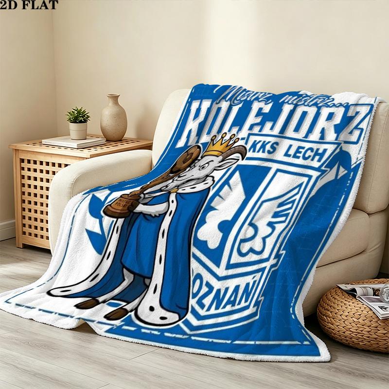 Lech Pozna Print Flannel Blanket, High quality Comfortable for All Seasons, Home Decor, Warmth and Comfort, Perfect for Christmas Gifts