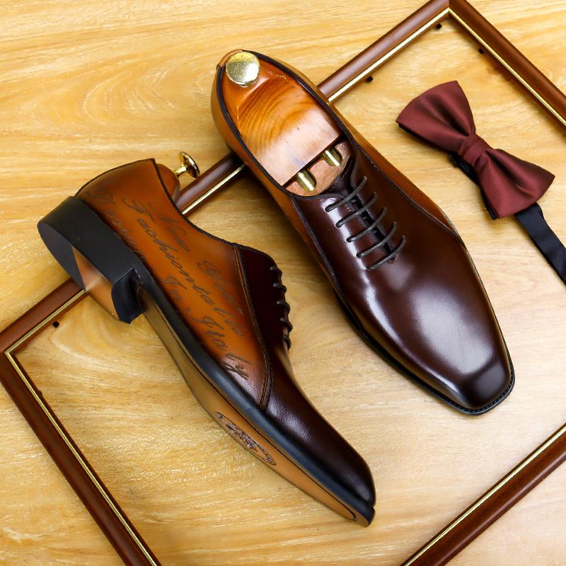 Качественные мужские туфли Goodyear Welted, дизайнерские брендовые туфли-броги на платформе, свадебные туфли из натуральной кожи коричневого цвета со шнурками, размер 46