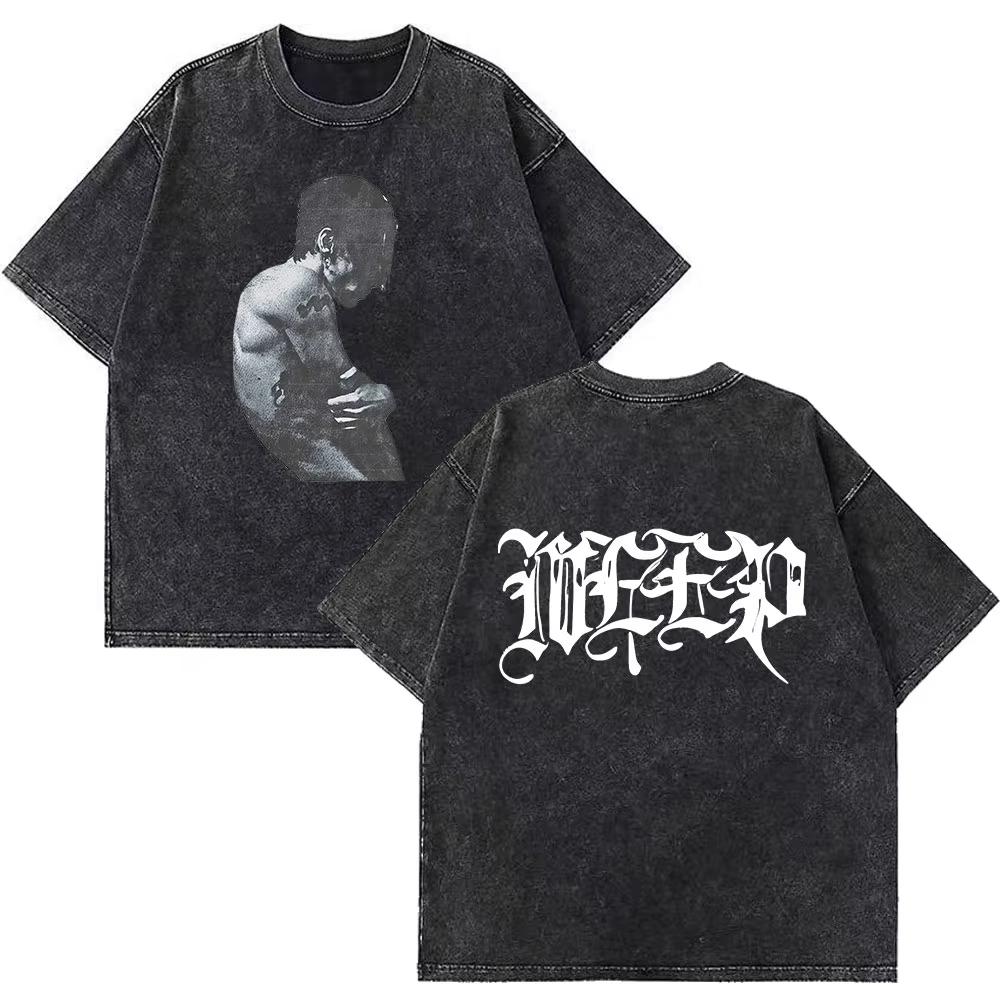 Yungblud IDOLS Мировой Тур Мерч Ретро Стирка Футболка Мужская Женская Хип-Хоп Рок Короткий Рукав Футболки Оверсайз Футболки