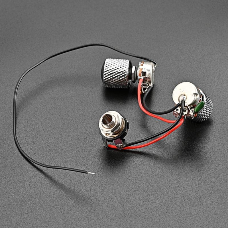 3-позиционный переключатель для гитары, 1 регулятор громкости, 1 регулятор тона, потенциометры 500K, гнездо, предварительно собранный комплект проводов