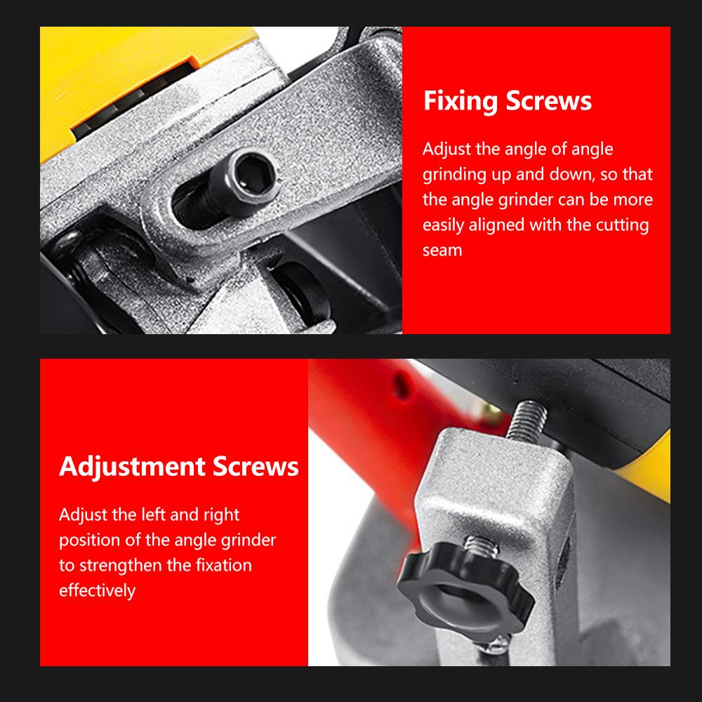 Прозрачный кронштейн для машины для заделки швов Угловая шлифовальная машина Модернизированный набор инструментов Плитка Напольная плитка Очистка щелей с прорезями