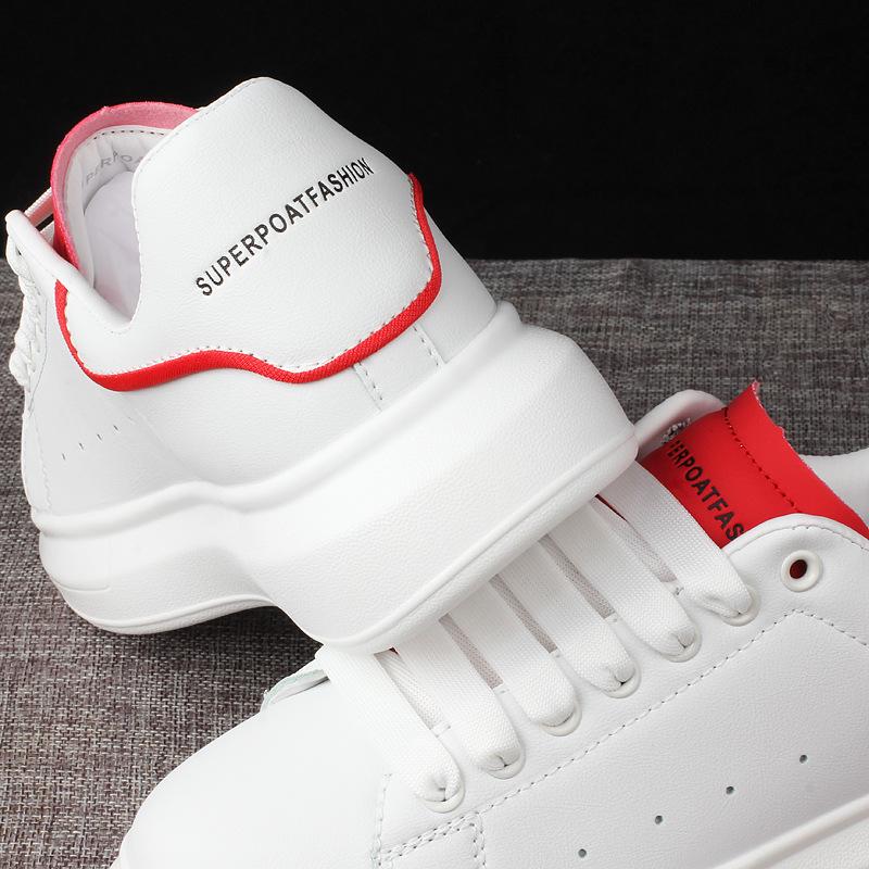 Мужские и женские маленькие белые туфли, женская повседневная обувь на толстой подошве для пар, женская обувь для скейтборда, легкая обувь из губки