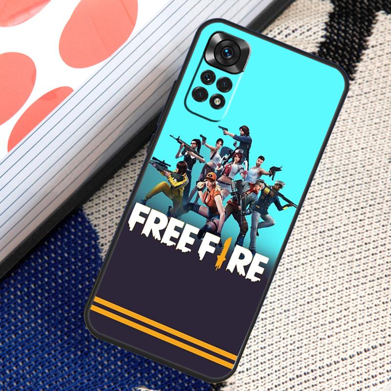 Чехол Free Fire Game для Xiaomi Redmi Note 12 8 9 10 11 Pro 9S 10S 11S 8T Redmi 10 12C 9C 10A 10C Coque