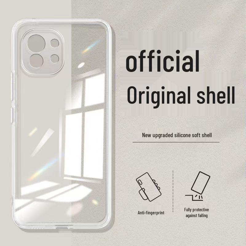 Xiaomi 11 Lite 5G NE Жидкий силикон Противоударный Однотонный Чехол для телефона