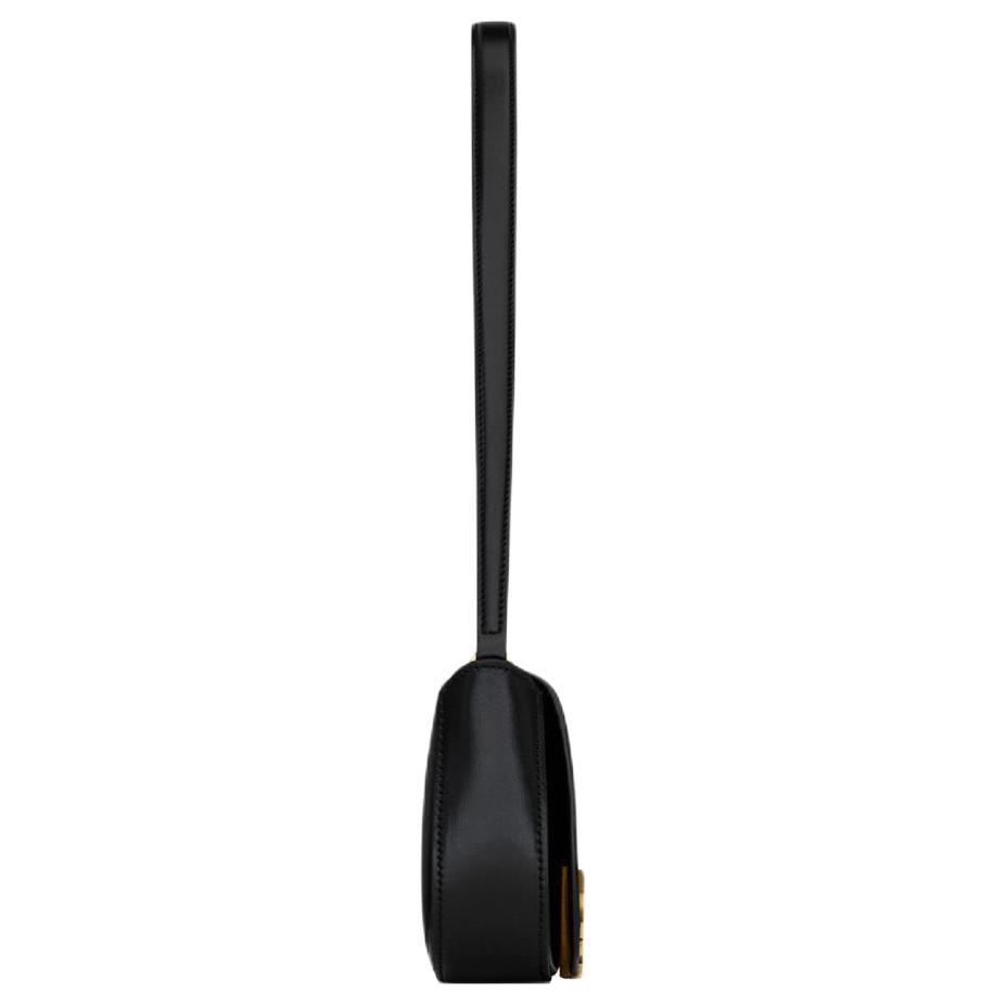 Saint Laurent Мини-сумка через плечо Voltaire Noir Женские сумки через плечо Черный 779642-0SX0W-1000
