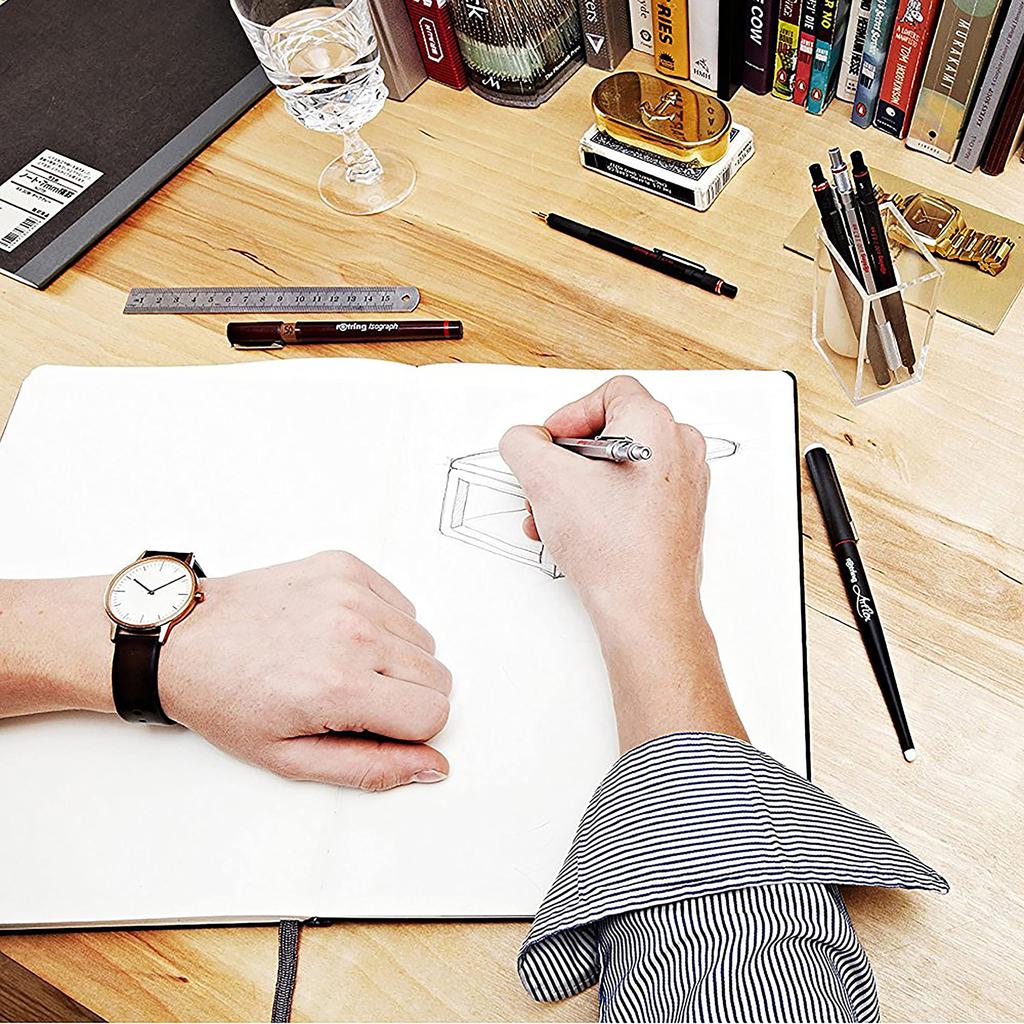 Rotring Mechanical Pencil Mechanical Pencil 800 Silver 1904448 Genuine Imported Product 0.7mm