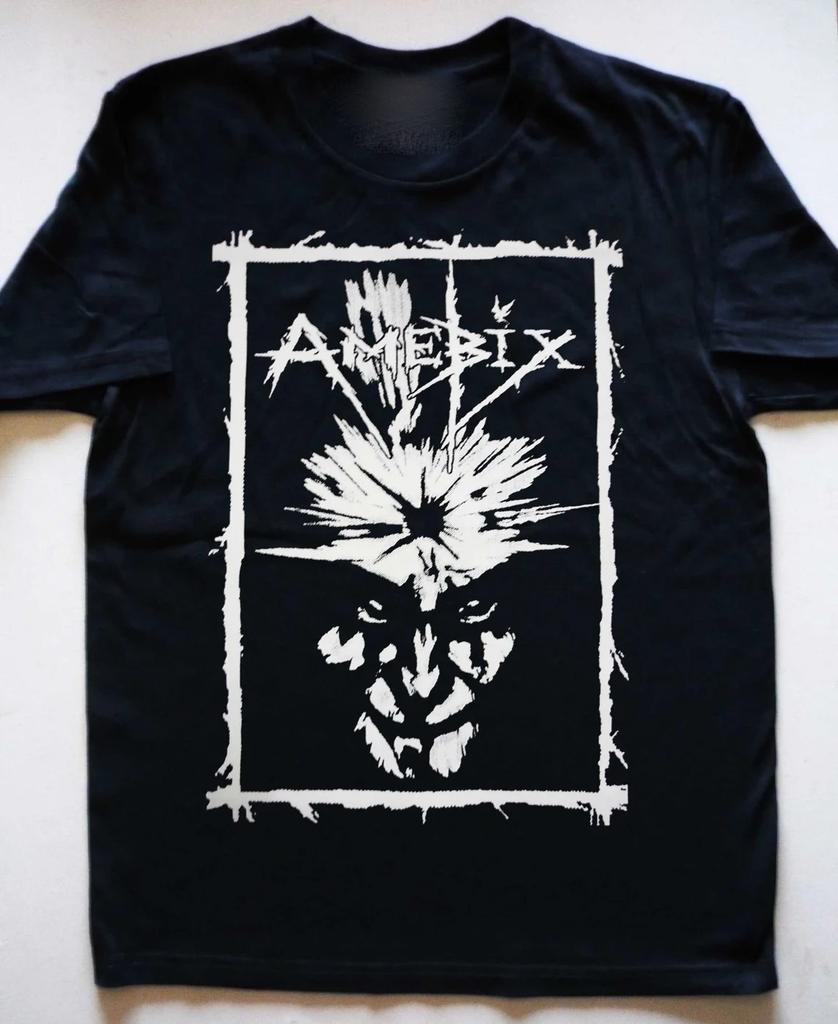 Vtg AMEBIX Music Band Heavy Cotton Black Men Women Tee Shirt MM352
