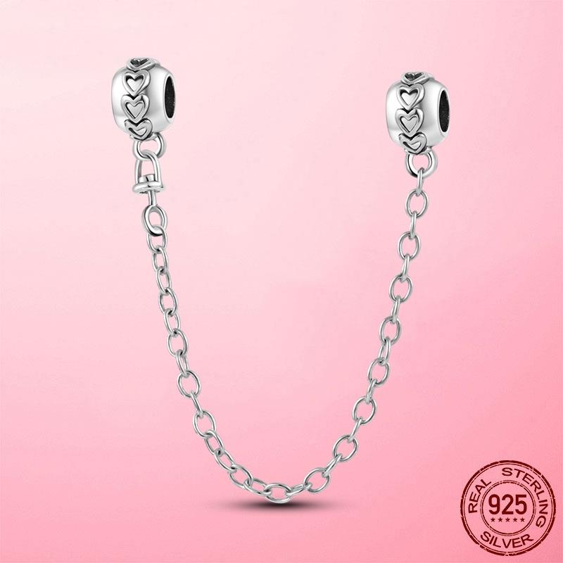 Застежка-зажим, цепочка-зажим из серебра 925 пробы, подвески-звездочки, бусины-стопоры, оригинальный браслет dora, оригинальные украшения своими руками