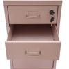 3 Drawer Vertical File Cabinet, Metal Filing Cabinets with Lock, Pink for Home Office, Heavy Duty Metal Storage Cabinet
