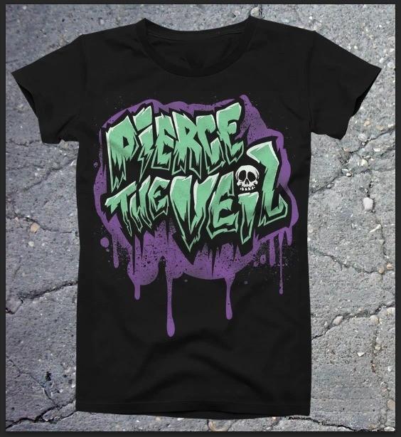 Группа Pierce The Veil Череп Черный Хлопок S-5XL Мужская Футболка Подарок Хэллоуин PP2389 Унисекс Футболка - Мужская Летняя Хлопковая Футболка с Принтом