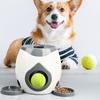 Dog Pet Toys 2 In 1 Tennis Launcher Automatic Throwing Machine Pet Ball Throw Device Interactive Pet Feeder Toy For Dogs