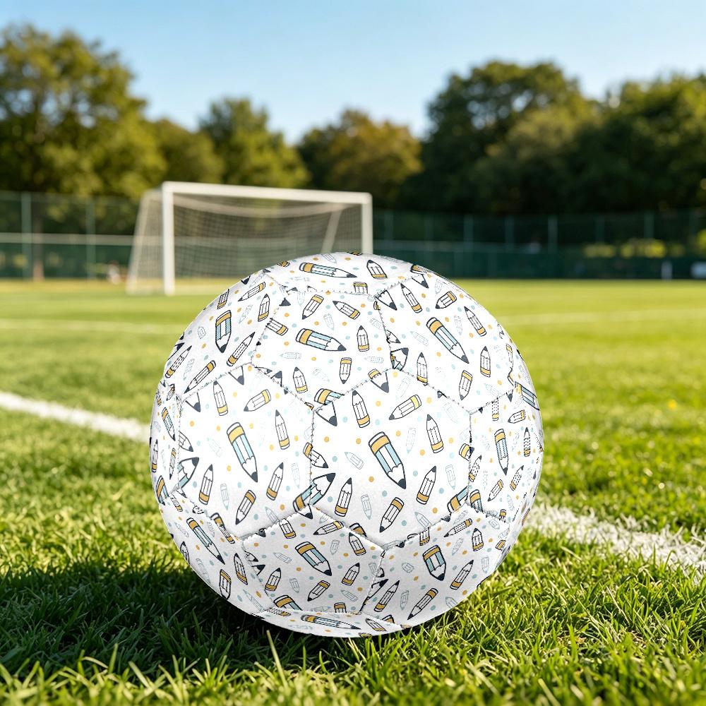 1PC Pencil Soccer Ball Size 5 Football Machine Sewn Indoor/Outdoor Universal Football Gift W45