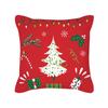 New Cartoon Santa Claus Christmas Pillow Cover Holiday Gift Square Cushion Cover