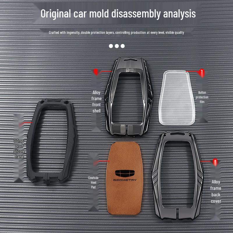 Защитный чехол для брелока Geely Geometry для e-Firefly, A Pro, C, G6, M6 - Унисекс Дизайн