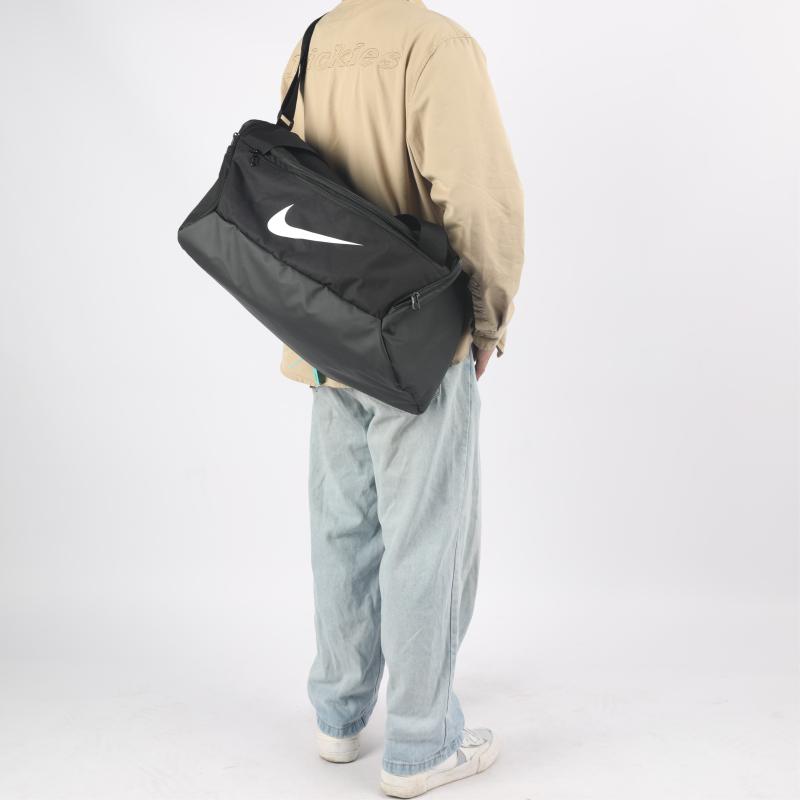 Nike Спортивная сумка-дафл Brasilia Training Small 41 л Черный/Черный/Белый Повседневный DM3976-010