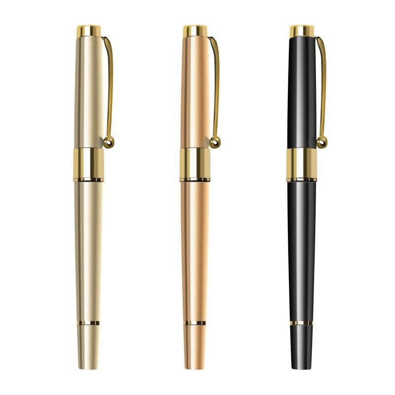 Деловые металлические ручки для подписи, шариковые ручки для ежедневного письма, школьные офисные канцелярские принадлежности