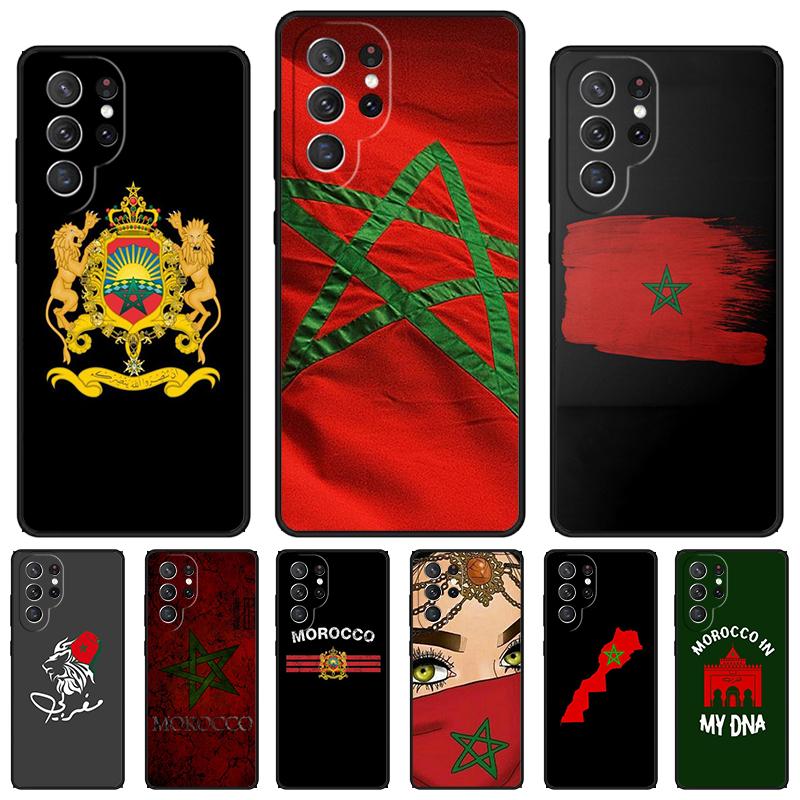 Флаг Марокко Марокканский Уникальный чехол для телефона Для Samsung Galaxy S24 S25 S23 S22 Ultra Note 10 20 Plus S20 S21 FE Чехол