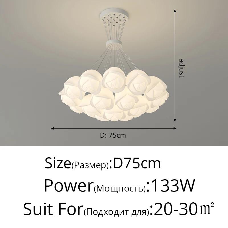 Новая гостиная кремового цвета люстра французская роза люстра спальня кухня белый зеленый комната украшение освещение подвесной светильник