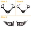 Car Steering Wheel Decoration Cover Trim Frame Sticker For BMW 1 3 Series E82 E84 E87 E90 E92 E93 2004-2012 Interior Accessories