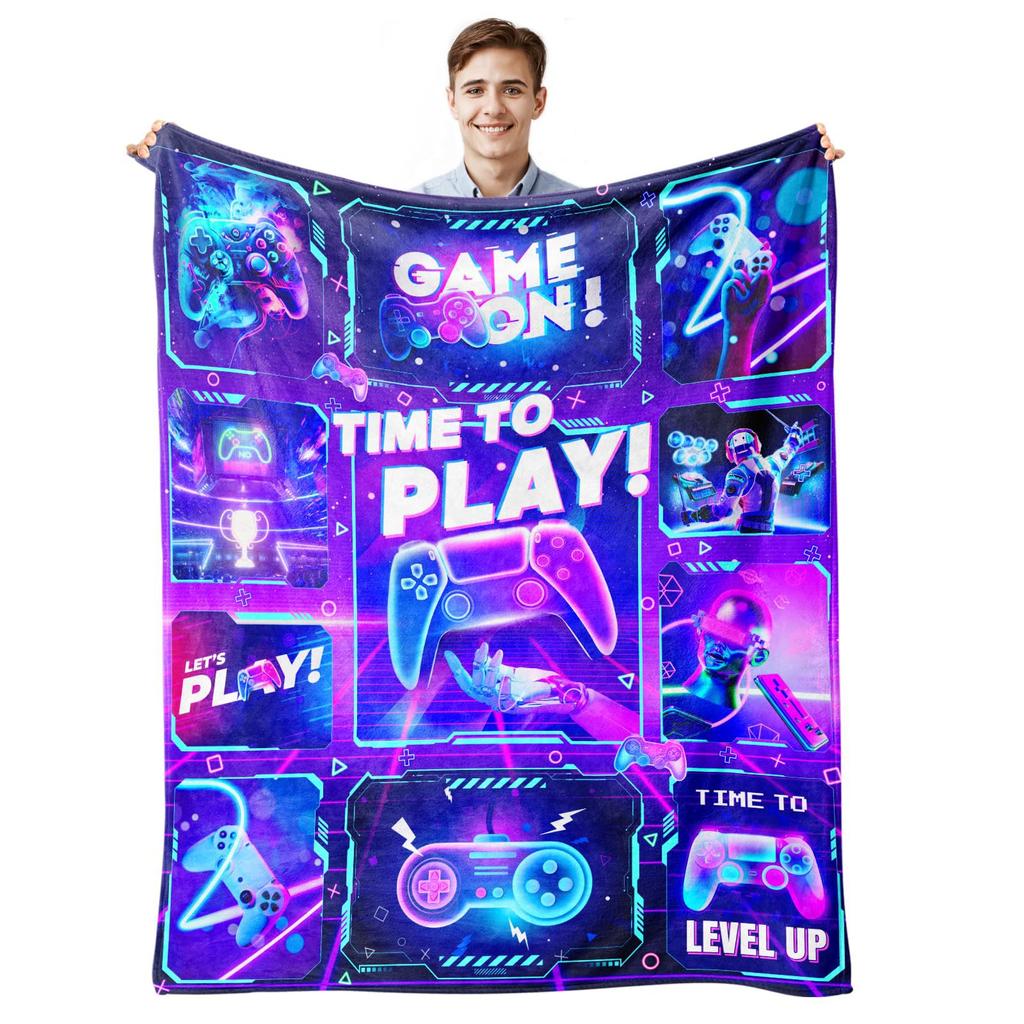 Children's Play Printed Flannel Blanket Office Lunch Break Portable Blanket