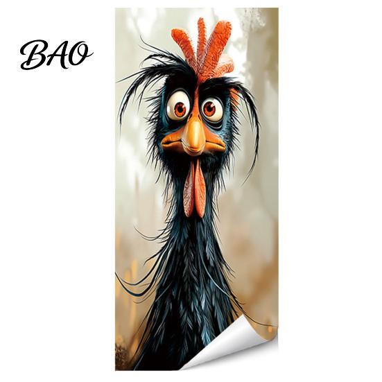 Weatherproof Waste Container Art Fun Animal Trash Can Stickers, Self?Adhesive Bin Decals for Outdoor Removable Vinyl Skins Garbage Can, Mailbox