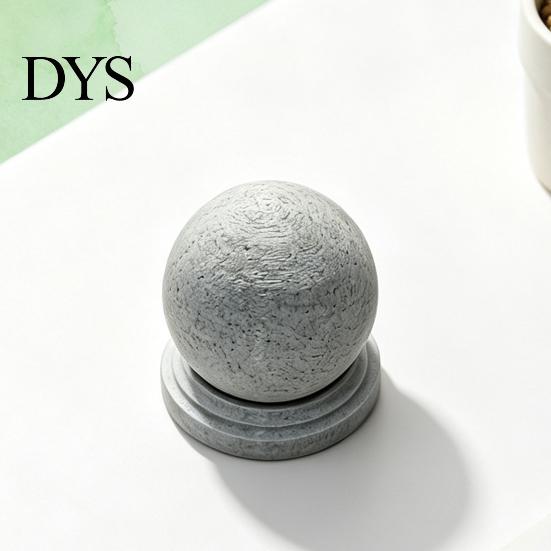 Ретро Стиль Держатель для Украшений 3D Печатный Каменный Шар Коробка для Хранения, Резьбовой Винтовой Сферический Контейнер для Шкатулки Настольный, Мини Круглый Органайзер Украшений,