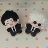 Kawaii 10Cm Anime Plush Toy Print Starfish Body Plushie Cotton Peripheral Doll Cosplay Birthday Christmas Present