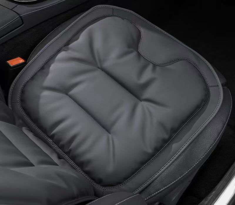 New Car Seat Cushion Made of Nappa Leather, High-end Feeling, Thickened and Anti-slip for Vehicle Seats.
