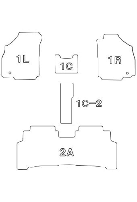 Комплект ковриков Clazzio 3D Type для 1 Bandit НОВЫЙ резиновый черный Solio/Solio H27/9~ ES-6280 [5EESB6280K]