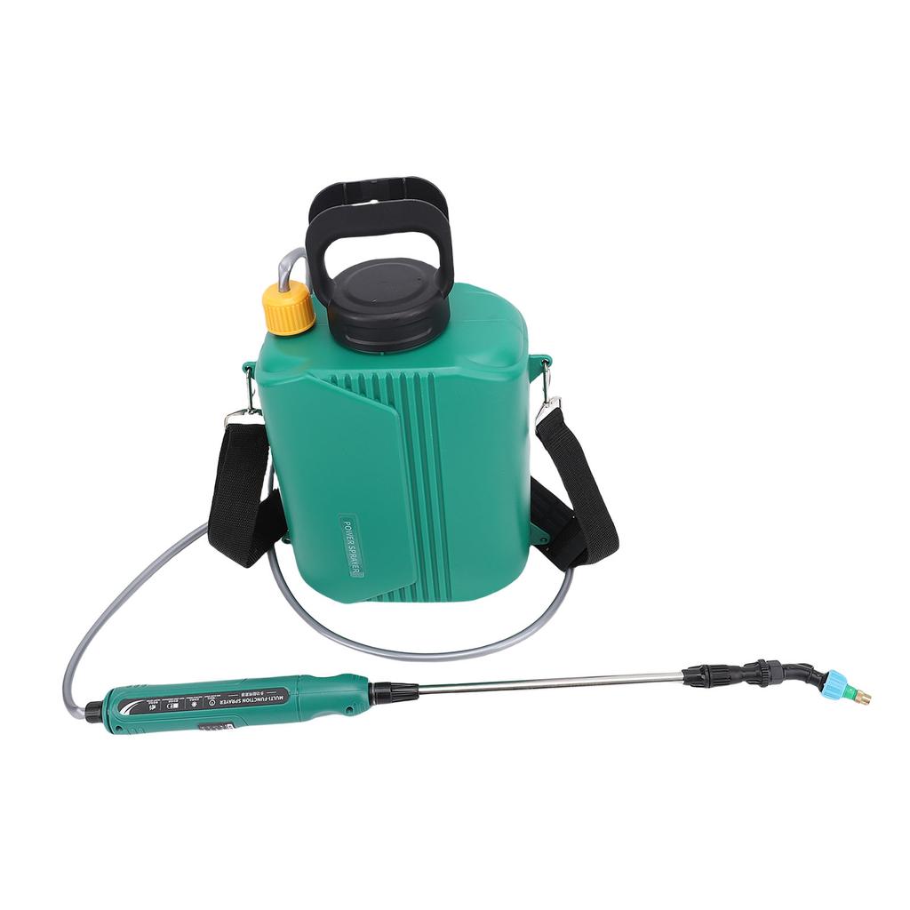 Battery Powered Garden Sprayer 6L Electric Backpack Sprayer with 3 Nozzles Retractable Wand Adjustable Strap for Lawn