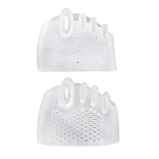 1 Pair Silicone Toe Separators for Women Supportive Toe Spacers for Overlapping Toes Foot Corrector Forefoot Pad for Plantar Pain Relief