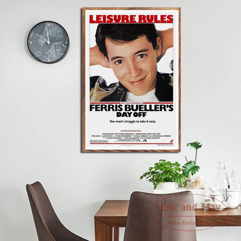 Ferris Bueller's Day Off Movie Classic Art Painting Vintage Canvas Poster Wall Home Decor