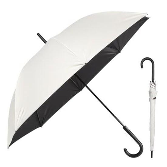 Complete Blockout Umbrella 2025 Release Zruier Men Long Ultra Lightweight Women Sun Rain Dual Use UV Cut 100 Heat Shield Effect Heatstroke Prevention