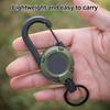 Ретрактор для нахлыстовой рыбалки, бейдж-ролик с тросом, многоцелевой, вращающийся на 360 градусов, брелок, карабин, товары для кемпинга
