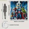 Шторка для ванной МСТИТЕЛИ MARVEL, полиэстер, легко установить, подходит для дома, отеля, декора квартиры