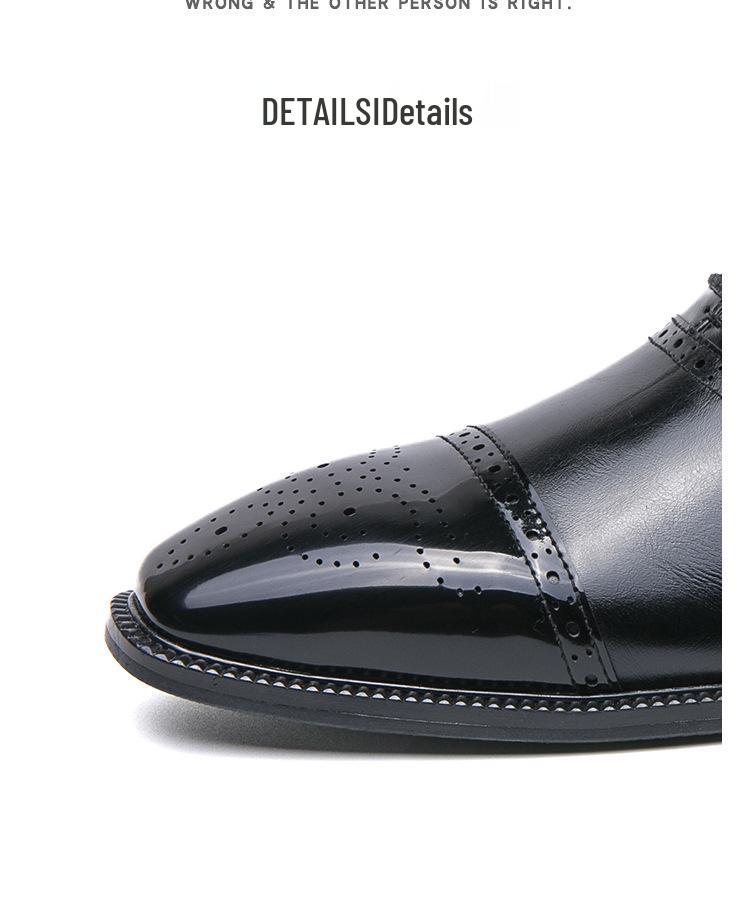 Мужские кожаные туфли с заостренным носком - Классическая, формальная и повседневная обувь для жениха на свадьбу