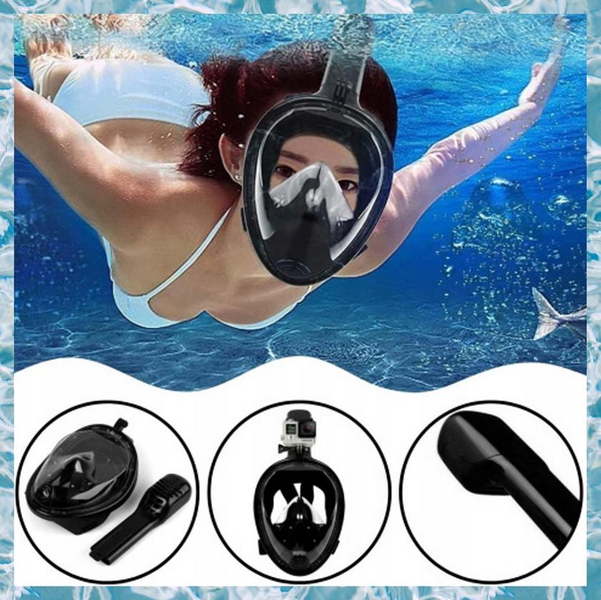 Full face swimming diving mask for pool, beach, L/XL